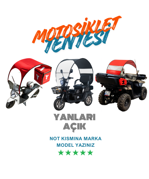 Yanları Açık Kumaş Tente Yanları Açık Kumaş Tente
